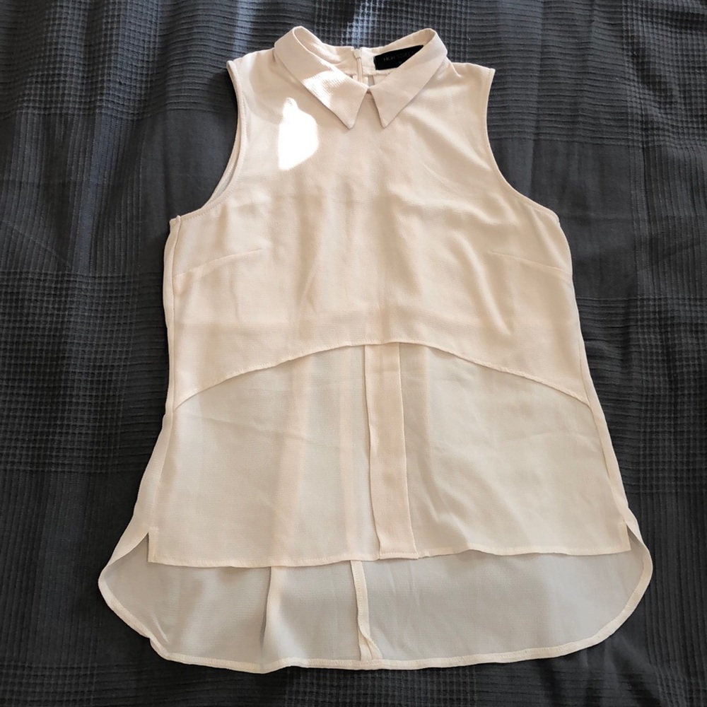 Cream collared blouse